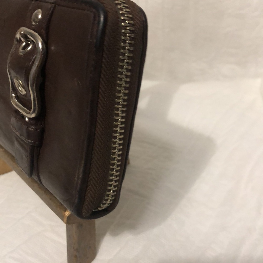 Coach Vintage Zoe Leather Zip Double Buck Wallet - Picture 5 of 11